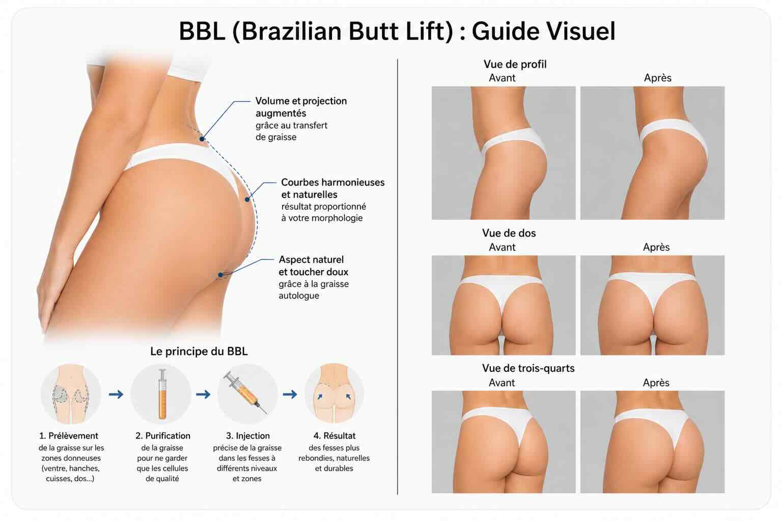 BBL Brazilian Butt Lift — guide visuel